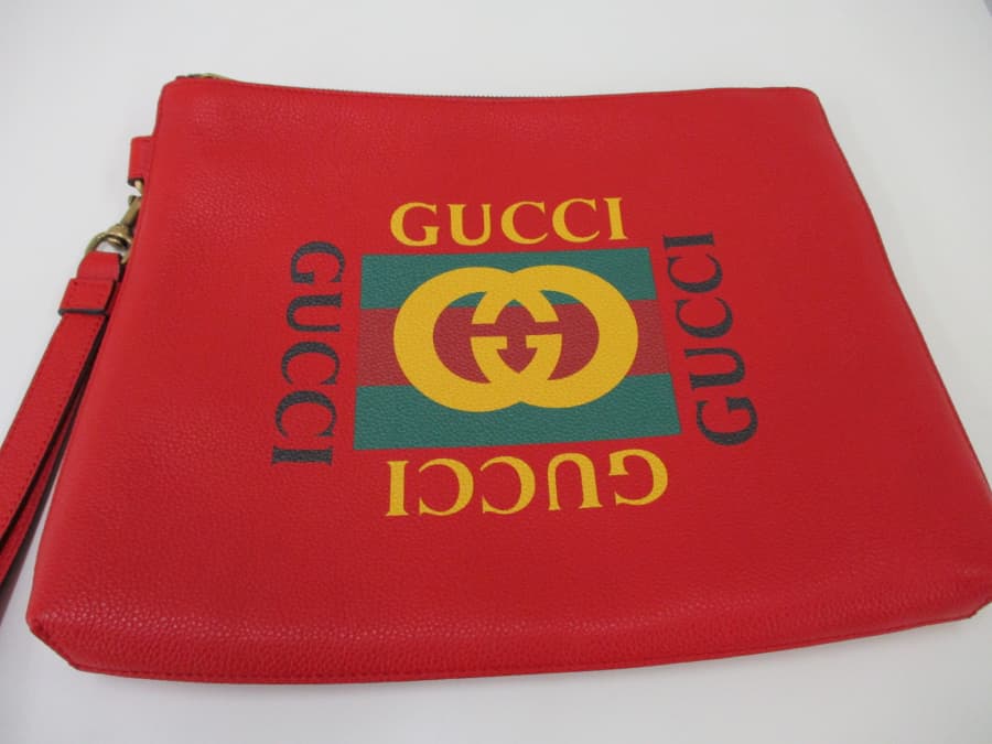 グッチ プリントレザーポーチの買取実績 【北見店/北海道/北見市】 北海道北見市にあるザ・ゴールド 北見店の画像1
