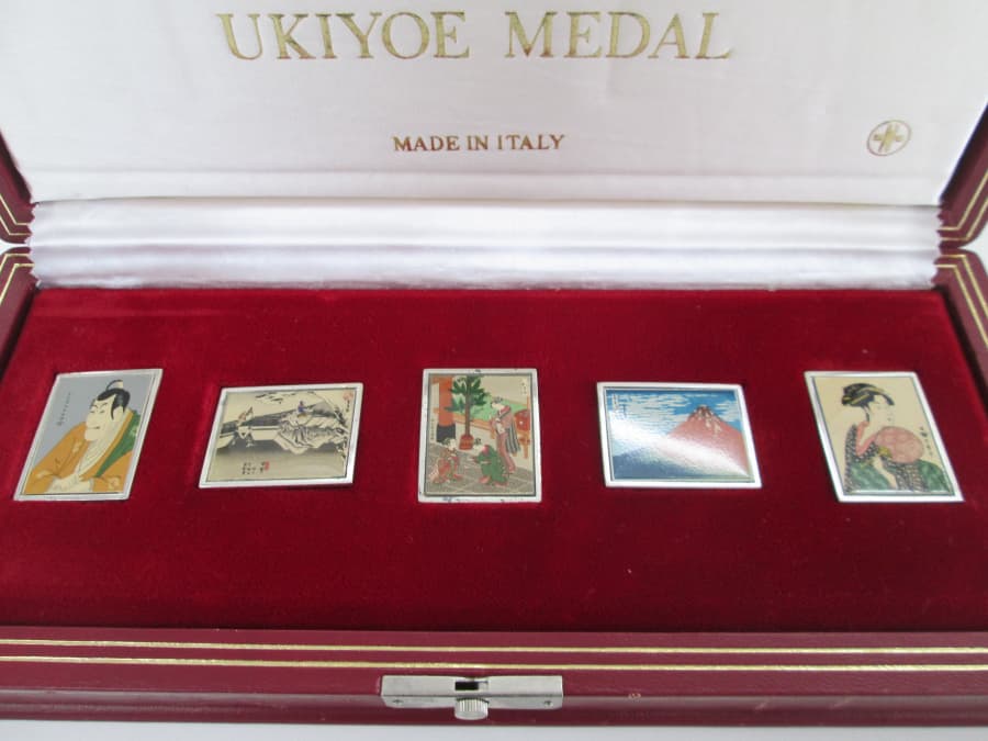 浮世絵メダル（SILVER925）セット　【北見店】 北海道北見市にあるザ・ゴールド 北見店の画像1
