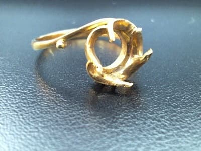 石の取れた18金リング【函館店】 北海道函館市にあるザ・ゴールド 函館店の画像1