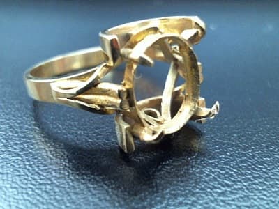 石の取れた１８金の指輪【函館店】 北海道函館市にあるザ・ゴールド 函館店の画像1