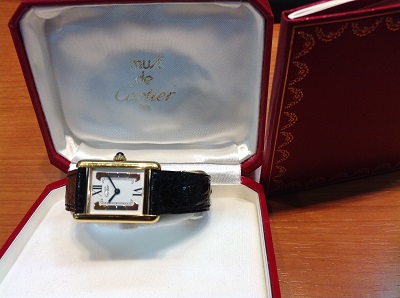カルティエ　マスト　タンクSM　レディス　腕時計【狸小路3丁目店】 北海道札幌市にあるザ・ゴールド 札幌狸小路3丁目店の画像1