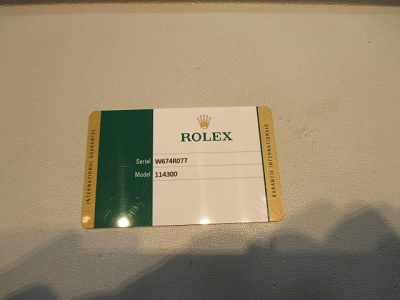 ロレックス保証書の種類【狸小路3丁目店】 北海道札幌市にあるザ・ゴールド 札幌狸小路3丁目店の画像4