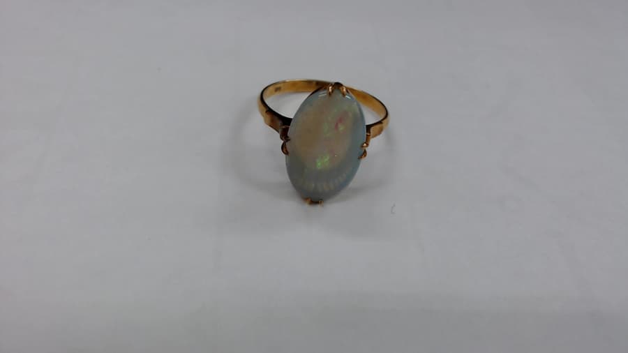 18金オパール付きリング　【苫小牧市/北海道/苫小牧店】 北海道苫小牧にあるザ・ゴールド 苫小牧店の画像1