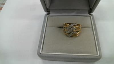 18金・プラチナ850コンビダイヤモンド付リング　　【苫小牧】 北海道札幌市にあるザ・ゴールド 白石店（※6/9に閉店いたしました）の画像1