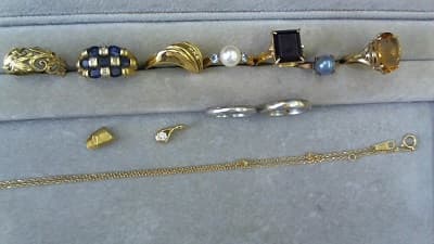 18金リング、プラチナ900リング、ダイヤモンドつきペンダントトップ【平岡店】 北海道札幌市にあるザ・ゴールド 平岡店の画像1