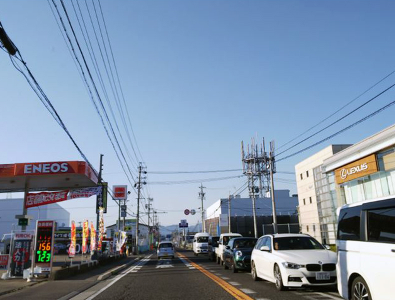 塩尻方面から車でお越しの場合