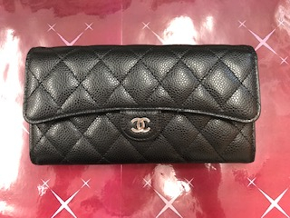 シャネル　キャビアスキン長財布【松本村井店】 長野県松本市にあるザ・ゴールド 松本村井店の画像1