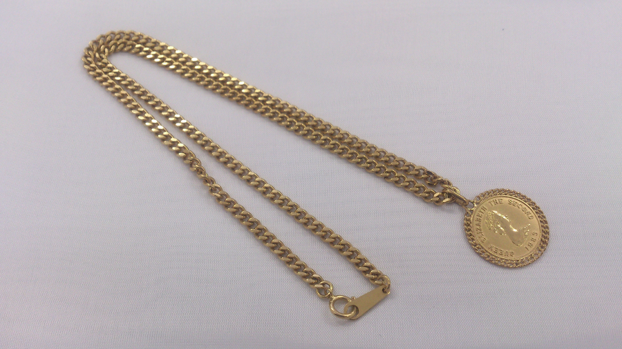 コインペンダントネックレスの買取実績【白石本通店/北海道/札幌市白石区】 北海道札幌市にあるザ・ゴールド 白石本通店の画像1