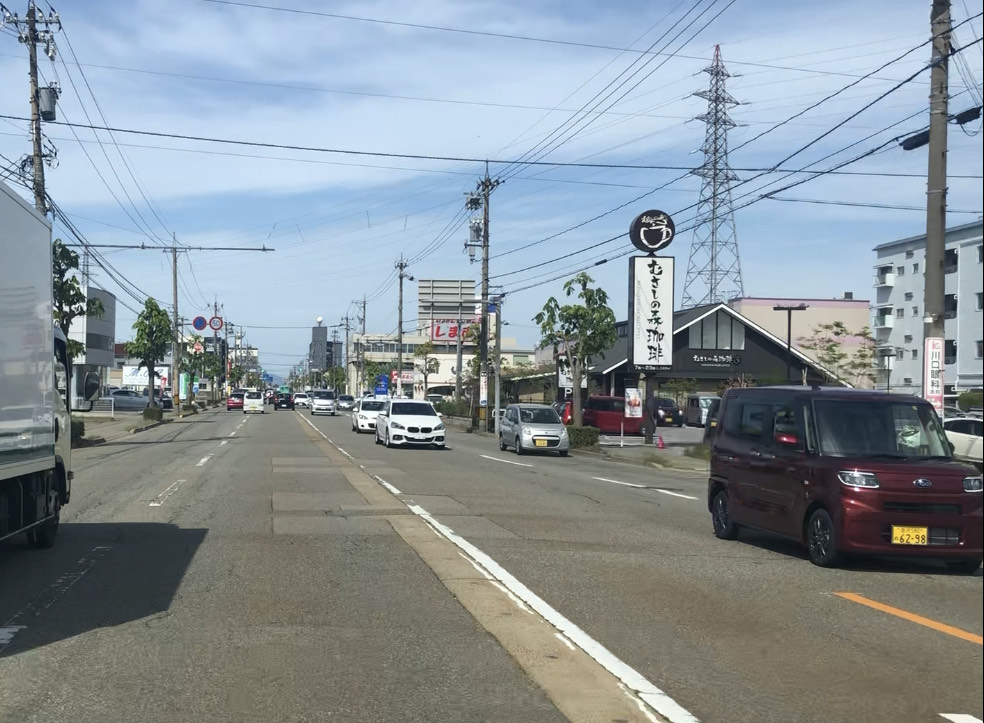 野々市方面からお越しの場合