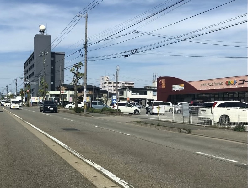 野々市方面からお越しの場合