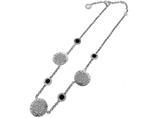 ブルガリ/ソートワールネックレス 750 K18 WG ホワイトゴールド