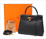 エルメス ケリー28 トゴ(黒)