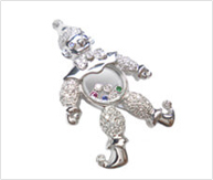 ダイヤ K18 ブローチ